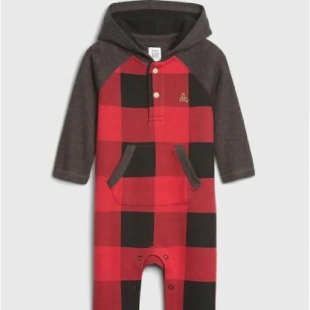 Baby Gap Buffalo plaid romper
